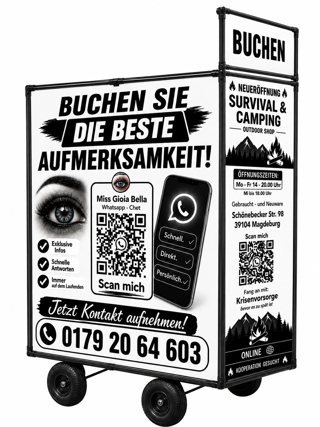 Mobile Präsenzwerbung Magdeburg – Walking Advertising Werbung