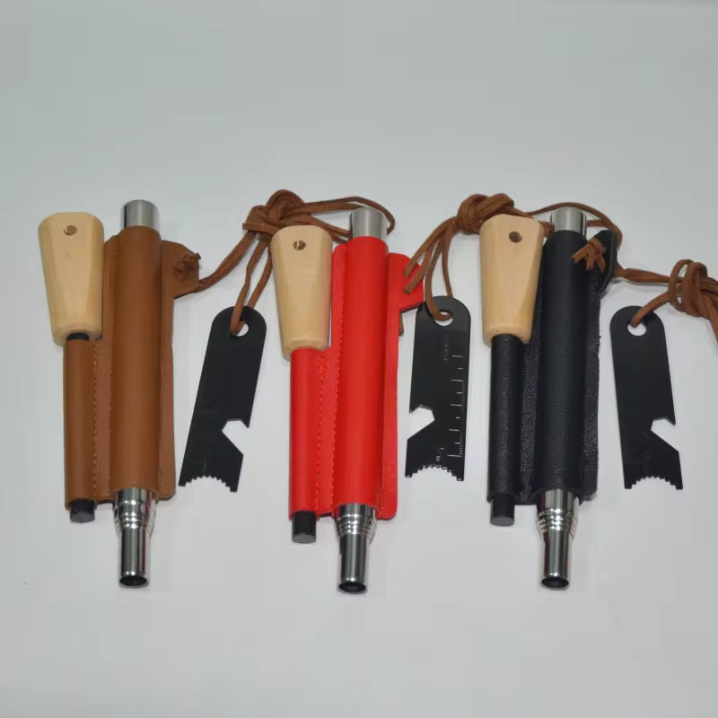 Feuerstarter mit Blasrohr im Set